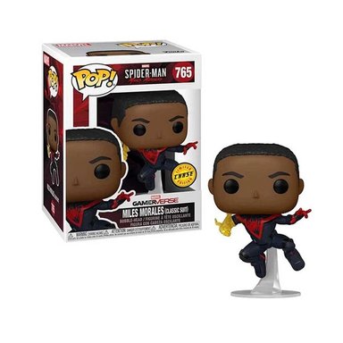 FIGURA FUNKO POP! MARVEL SPIDERMAN MILES MORALES EXCLUSIVO CHASE #765 - 1