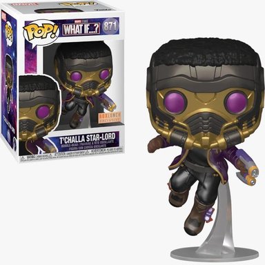FIGURA FUNKO POP! WHAT IF - T CHALLA STAR LORD #871 STICKER OFICIAL BOX LUNCH EXCLUSIVO - 1