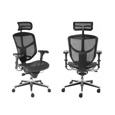 SILLA ZIYAZ NOWY STYL ENJOY C/CAB NEGRO GIRATORIA B/ALUMINIO