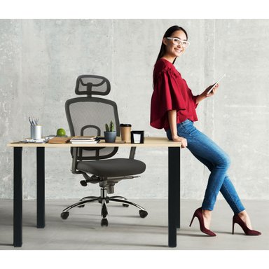 SILLA DE OFICINA ERGONÓMICA AERIA PLUS GIRATORIA - 2
