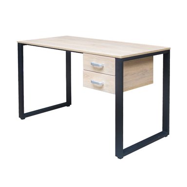 ZIYAZ ESCRITORIO OH + CAJONERA FLOTANTE 120X60 REVERE B/NEGRA