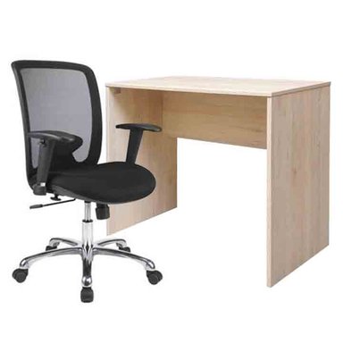 ZIYAZ COMBO MELAMINE 120X60X74 ROVERE + 1 SILLA ADVANCE NEO