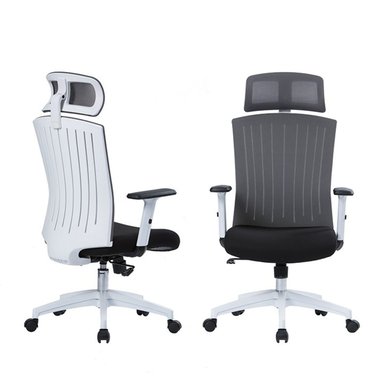 SILLA DE ESCRITORIO ZIYAZ WORK LUX C/CABECERA GRIS/NEGRO