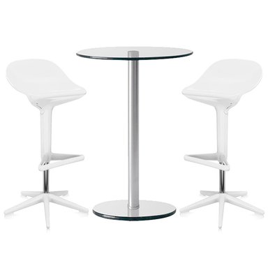 ZIYAZ 1 MESA SIMPLEX DA 60 1LY/100 + 2 BANCO PARCERO BLANCO