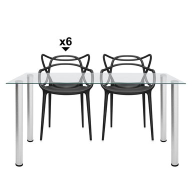 1 MESA LISSA RB1475 4LY + 6 ELEKTRA NEGRA - ZIYAZ