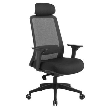 SILLA SEVILLA C/CABECERA NEGRO M/ NEGRO GIRATORIA