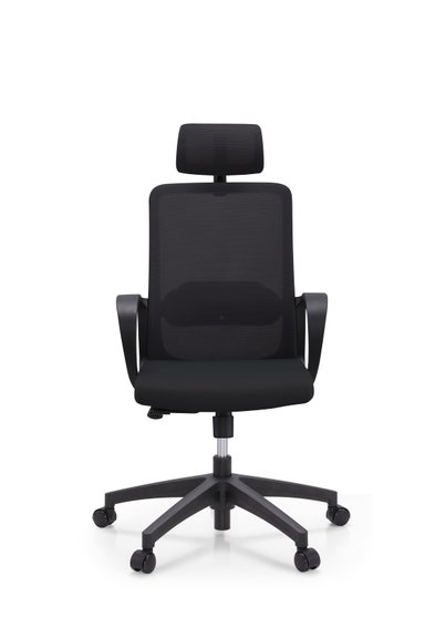 SILLA LACOSTE C/CABEZAL NEGRO GIRATORIA