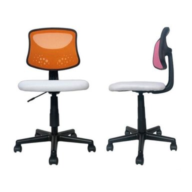 SILLA YORK NARANJA/BLANCO JUVENIL GIRATORIA W132
