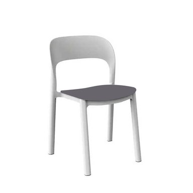 SILLA DE COMEDOR  ONA A/GRIS OSC B/BLANCO