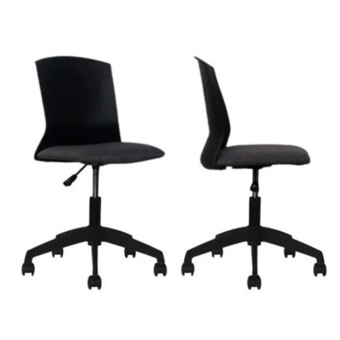 SILLA MORELIA NEGRO/GRIS OSC GIRATORIA