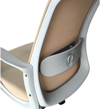 SILLA LACOSTE C/CABEZAL BEIGE CLARO ESTRUCTURA GRIS - 5