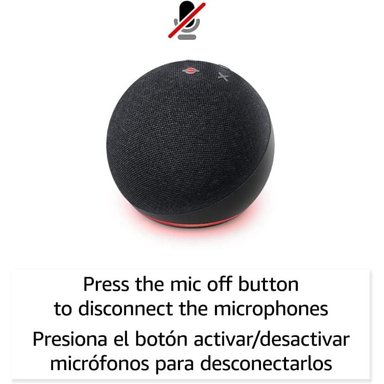 ASISTENTE DE VOZ AMAZON ECHO DOT 5TH GEN PARLANTE ALEXA CARBON - 5
