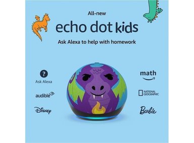 ASISTENTE DE VOZ AMAZON ECHO DOT KIDS 5TH GEN PARLANTE ALEXA DRAGON - 2