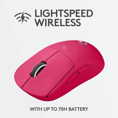 MOUSE GAMER LOGITECH G MAGENTA PRO X SUPERLIGHT - 3