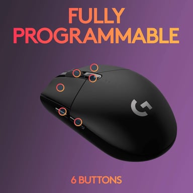 MOUSE GAMER LOGITECH G NEGRO - 6
