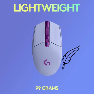 MOUSE GAMER LOGITECH G LILA - 5