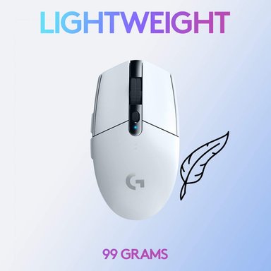 MOUSE GAMER LOGITECH G BLANCO - 5