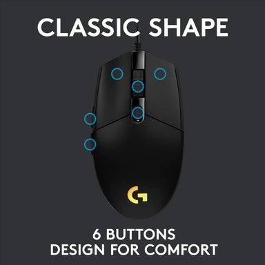 MOUSE LOGITECH G 203 RGB - 4