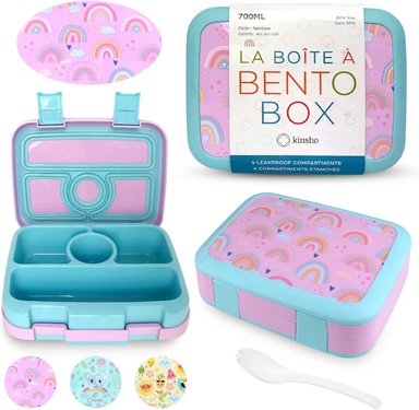 LONCHERA BENTO PARA NIÑOS RECIPIENTES DE PREPARACIÓN DE COMIDAS MORADO