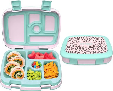 LONCHERA BENTGO KIDS PRINTS PARA NIÑOS A PRUEBA DE FUGAS TURQUESA