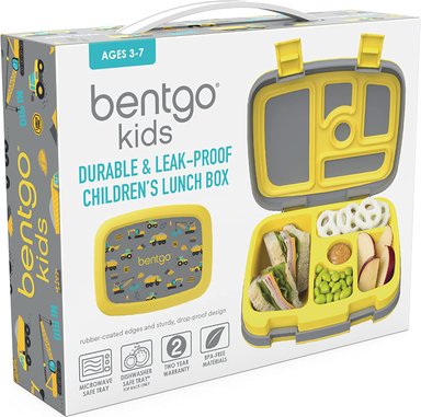 LONCHERA BENTGO KIDS PRINTS PARA NIÑOS A PRUEBA DE FUGAS AMARILLO - 6