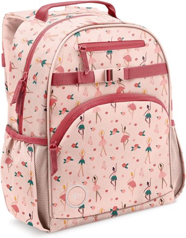MOCHILA SIMPLE MODERN PARA NIÑOS PEQUEÑOS Y NIÑAS BAILARINA ROSA 12L
