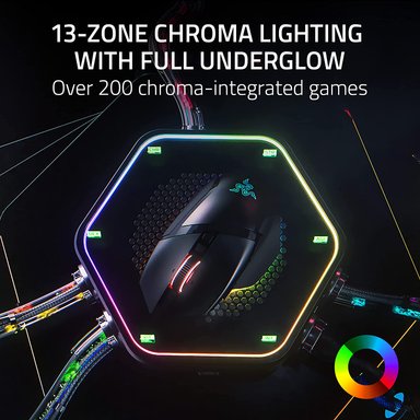 MOUSE GAMER INALÁMBRICO RAZER NEGRO BASILISK V3 PRO JUEGOS PERSONALIZABLE - 3