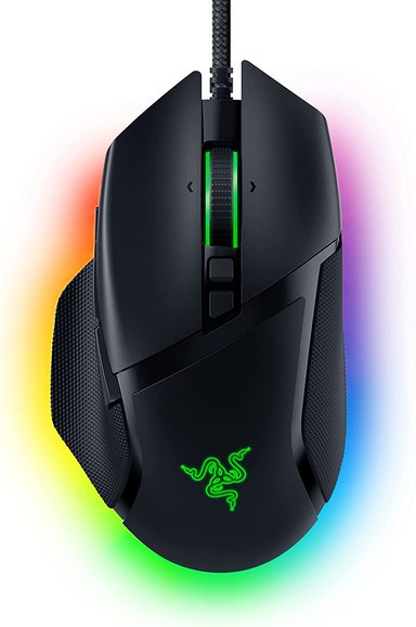 MOUSE GAMER RAZER NEGRO BASILISK V3 ERGONÓMICO JUEGOS PERSONALIZABLE RGB SENSOR ÓPTICO DPI 26 K - 1