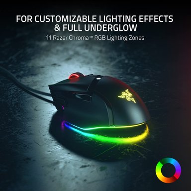 MOUSE GAMER RAZER NEGRO BASILISK V3 ERGONÓMICO JUEGOS PERSONALIZABLE RGB SENSOR ÓPTICO DPI 26 K - 4