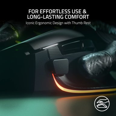 MOUSE GAMER RAZER NEGRO BASILISK V3 ERGONÓMICO JUEGOS PERSONALIZABLE RGB SENSOR ÓPTICO DPI 26 K - 5