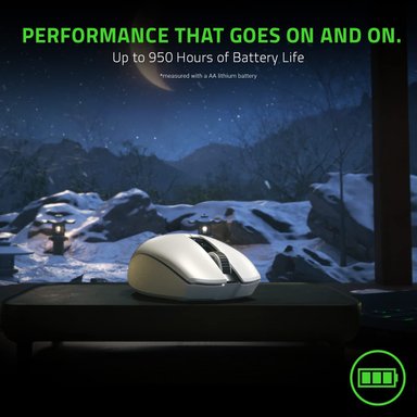MOUSE GAMER INALÁMBRICO RAZER BLANCO OROCHI V2 SENSOR ÓPTICO AVANZADO 5G 18K DPI - 3