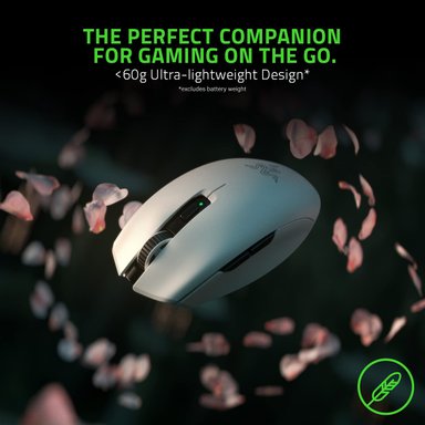 MOUSE GAMER INALÁMBRICO RAZER BLANCO OROCHI V2 SENSOR ÓPTICO AVANZADO 5G 18K DPI - 5