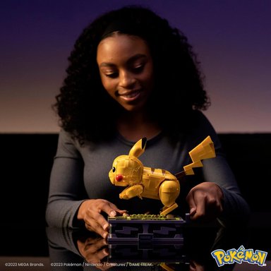 POKÉMON MEGA JUGUETES DE CONSTRUCCIÓN COLECCIONABLES PARA ADULTOS, MOTION PIKACHU CON 1092 PIEZAS Y MOVIMIENTO DE CARRERA - 3
