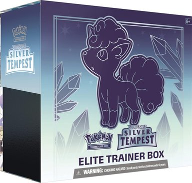 JUEGO POKÉMON CAJA ENTRENADOR ÉLITE TEMPESTAD PLATEADA ESPADA Y ESCUDO JCC - 1