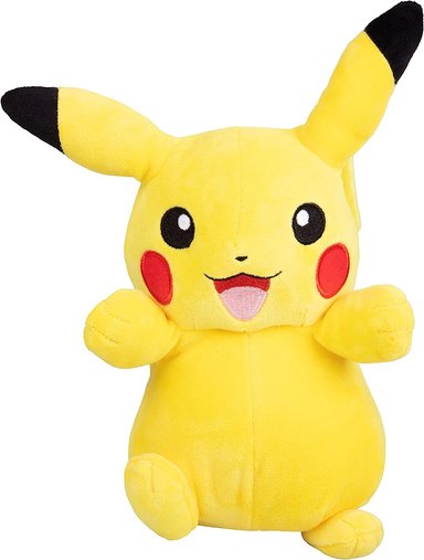 PELUCHE POKÉMON PIKACHU DE 8 PULGADAS, CON LICENCIA OFICIAL, JUGUETE DE PELUCHE SUAVE Y DE CALIDAD, GENERACIÓN UNO