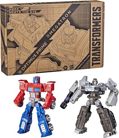 TRANSFORMERS TOYS HEROES AND VILLAINS OPTIMUS PRIME Y MEGATRON DE 2 FIGURAS DE ACCIÓN, 7 PULGADAS - 3