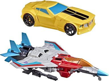TRANSFORMERS TOYS HEROES AND VILLAINS BUMBLEBEE Y STARSCREAM PAQUETE DE 2 FIGURAS DE ACCIÓN, 7 PULGADAS - 5
