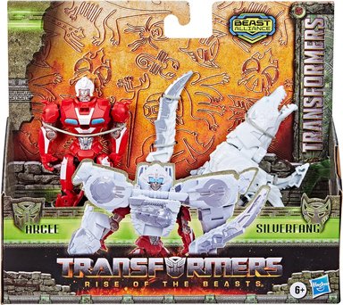 TRANSFORMERS: RISE OF THE BEASTS MOVIE, BEAST ALLIANCE, BEAST COMBINERS, PAQUETE DE 2 JUGUETES ARCEE Y SILVERFANG - 5