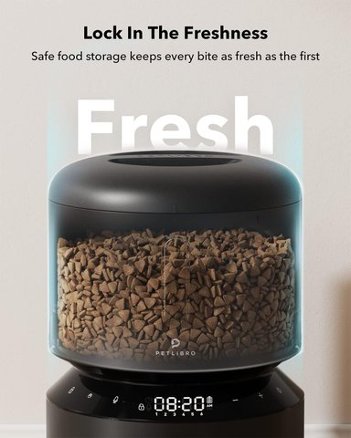 DISPENSADOR AUTOMÁTICO COMEDERO CONSERVACIÓN LA FRESCURA CRONOMETRADOS 6 COMIDAS POR DÍA 3 LT PETLIBRO - 3