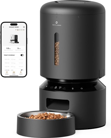 DISPENSADOR AUTOMÁTICO ALIMENTO WIFI 5G CON CONTROL APLICACIÓN SENSOR 10S LLAMADA NEGRO 5 LT PETLIBRO