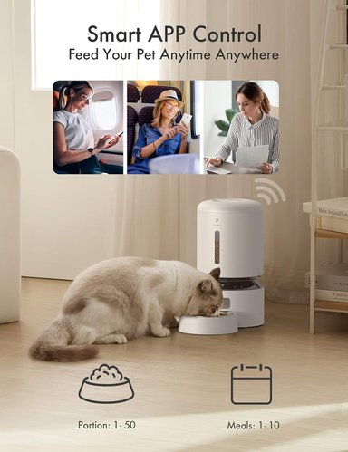 DISPENSADOR AUTOMÁTICO ALIMENTOSWIFI 5G CON CONTROL APLICACIÓN SENSOR 10S LLAMADA 5 LT PETLIBRO - 3