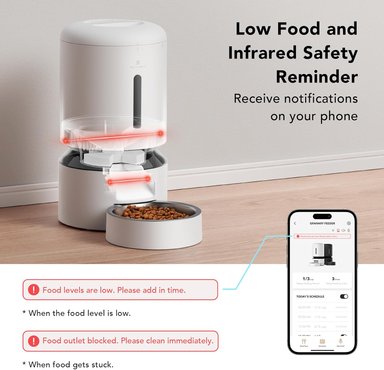 DISPENSADOR AUTOMÁTICO ALIMENTOSWIFI 5G CON CONTROL APLICACIÓN SENSOR 10S LLAMADA 5 LT PETLIBRO - 4