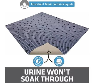 MAT GATO DRYMATE DRYE ORIGINAL A PRUEBA ORINA SUAVE PATAS ABSORBENTE/IMPERMEABLE LAVABLE MÁQUINA DURADERO - 3