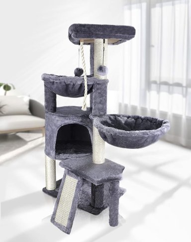 JUGUETE GATO ÁRBOL DE TRES CAPAS CON CONDOMINIO XIN - 2