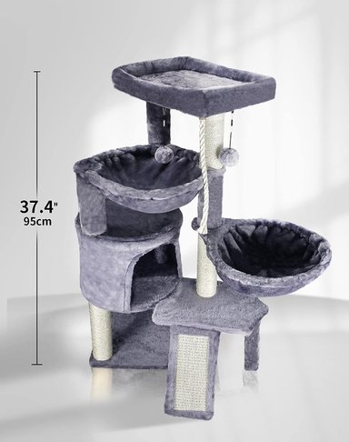 JUGUETE GATO ÁRBOL DE TRES CAPAS CON CONDOMINIO XIN - 3