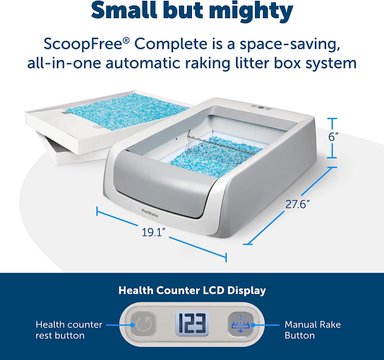 CAJA ARENA PETSAFE SCOOPFREE COMPLETE PLUSAUTOLIMPIANTE BANDEJA CRISTAL DESECHABLE CONTROL OLORES BANDEJA DESECHABLE - 3