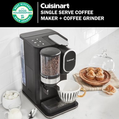 CAFETERA COMPRA FACIL CUISINART UNA SOLA PORCIÓN + MOLINILLO CAFÉ DEPÓSITO EXTRAÍBLE 48 ONZAS NEGRO DGB-2 - 3