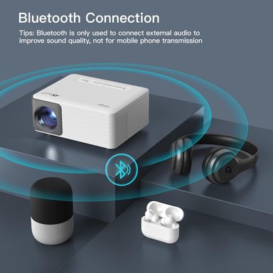 MINI PROYECTOR COMPRA FACIL WIFI Y BLUETOOTH 1080P SOPORTE PROYECTOR COMPATIBLE IOS/ANDROID/PORTÁTIL/TV STICK/HDMI/PS5 - 3