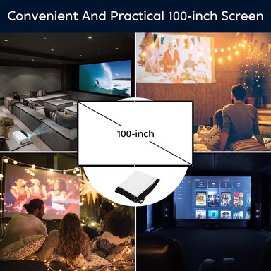 MINI PROYECTOR COMPRA FACIL TMY BLUETOOTH ACTUALIZADO DE 9500 LÚMENES CON PANTALLA DE 100' FULL HD 1080P - 3