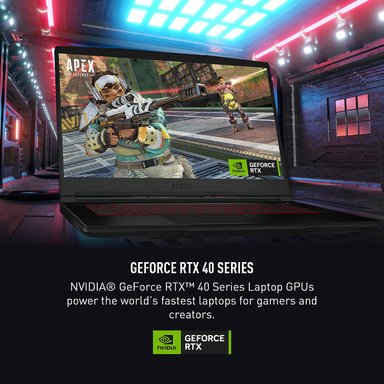 LAPTOP GAMER MSI GAMING INTEL CORE I7 16GB 512GB NVIDIA GEFORCE RTX 4050 15.6" THIN GF63 144 HZ 12.ª GENERACIÓN - 4